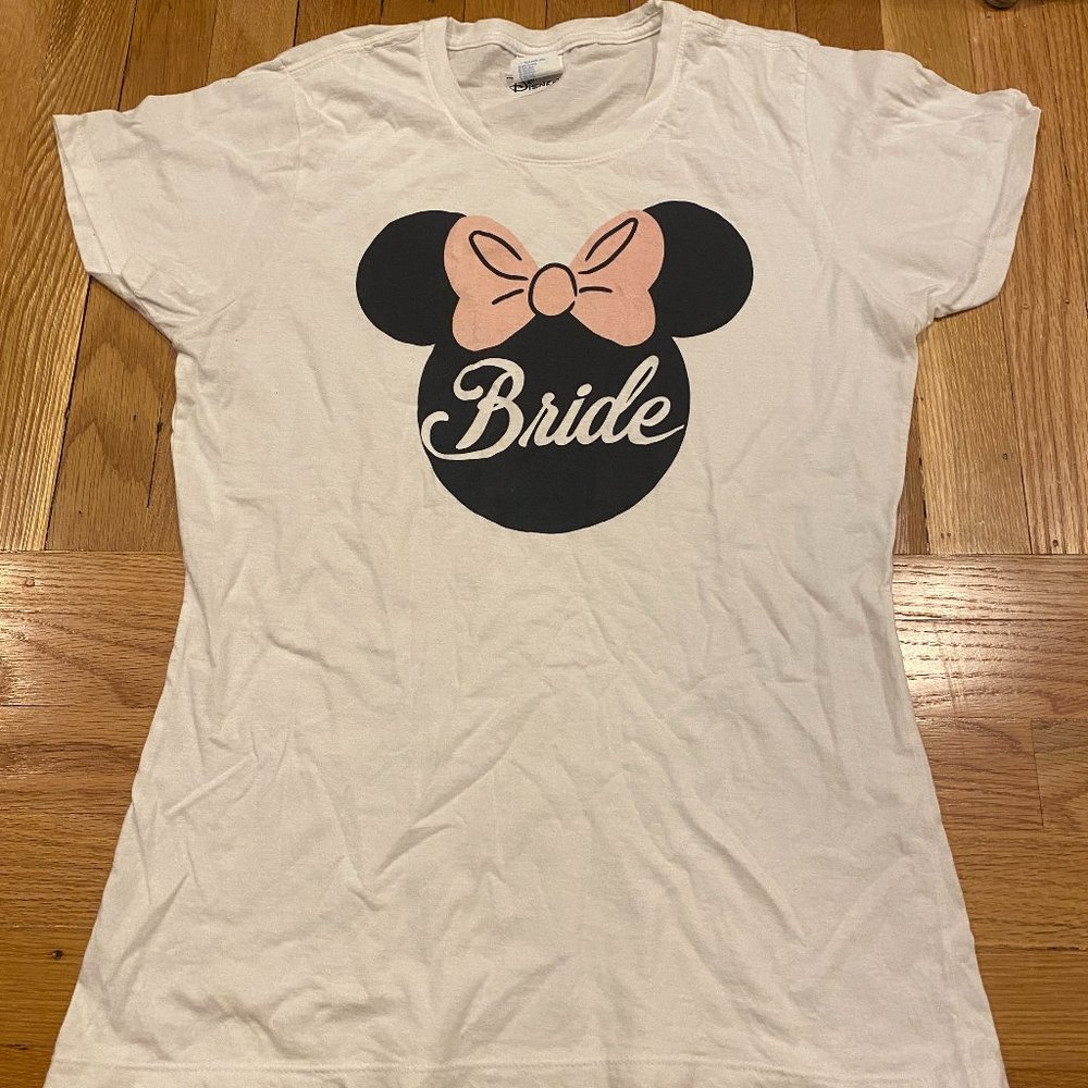 Disney Minnie Mouse Bride Shirt - Size Medium